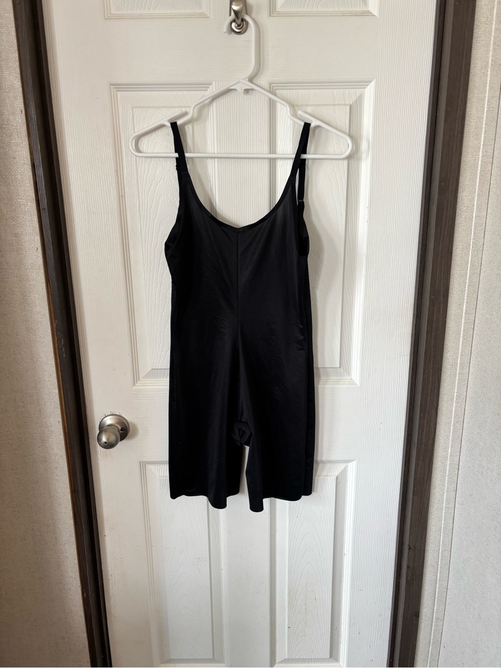SPANX Black Mid-Thigh Shaping Bodysuit